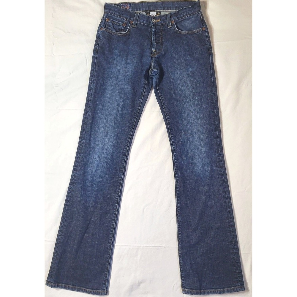 Vintage Lucky Brand Gene Montesano Y2K Low Rise Wide Flare Jeans 28 x 33 Tall